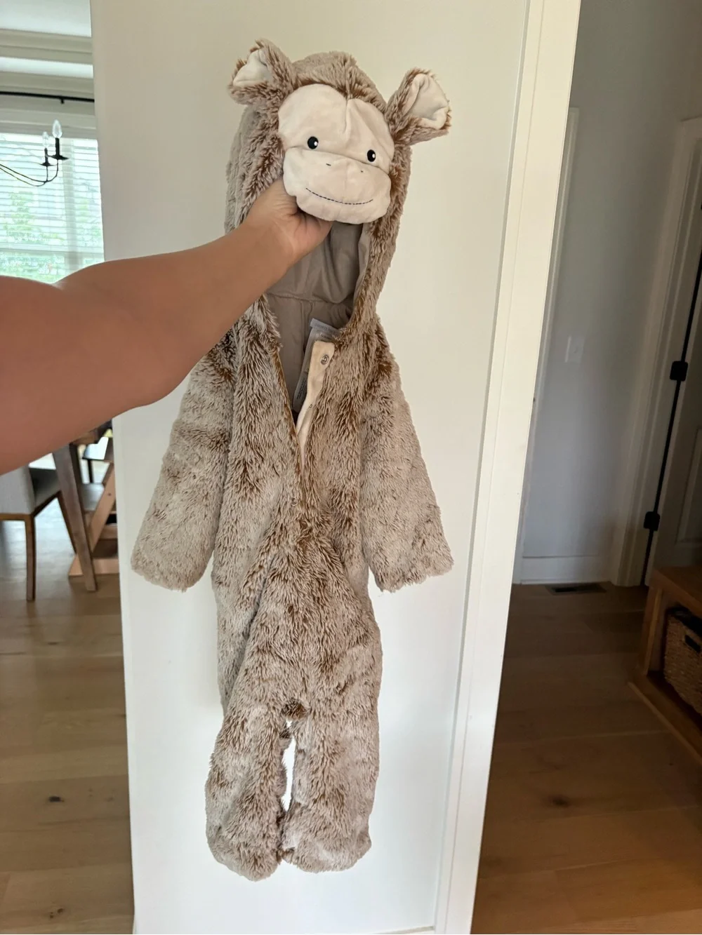 Cozy Plush Monkey One-Piece Halloween Costume - Pottery Barn Kids